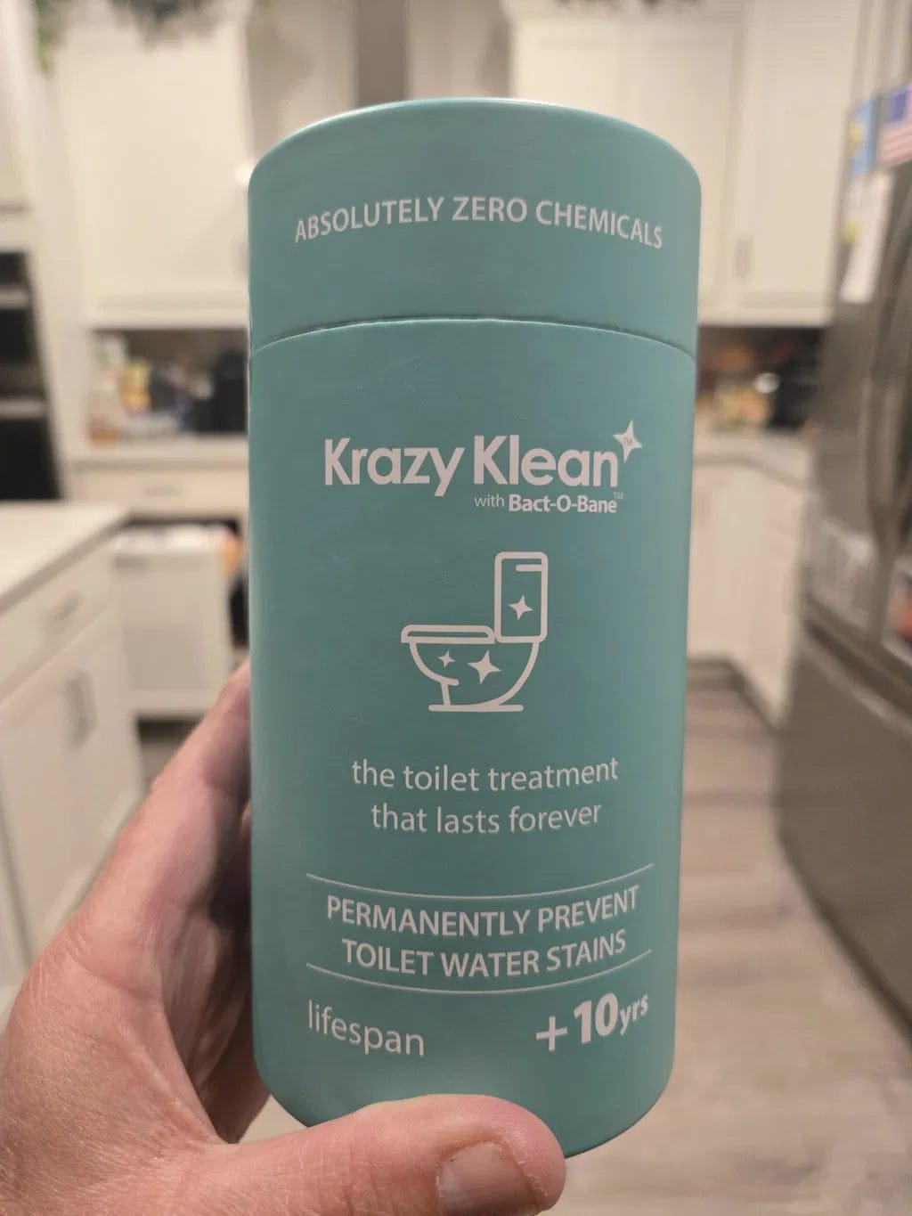 Customer photo review of Krazy Klean  Otomatik Klozet Temizleyici ve Kireç Önleyici Kalkan !
