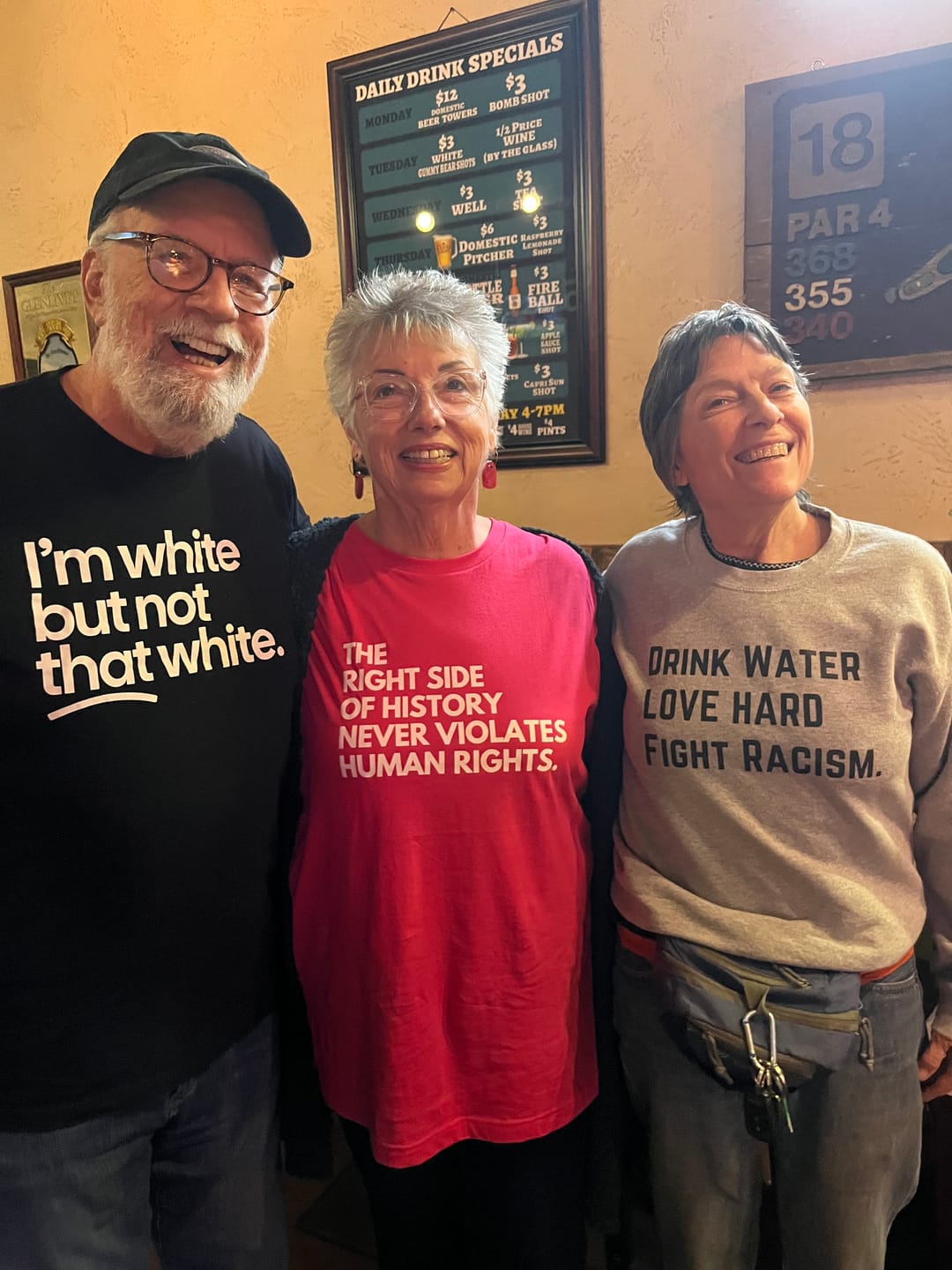 Customer photo review of Right Side of History Unisex T-shirt