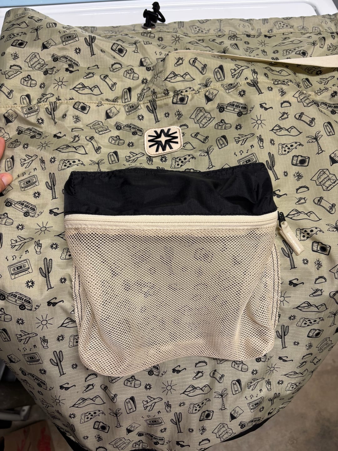Customer photo review of The Laundry Bag Road Trip Print