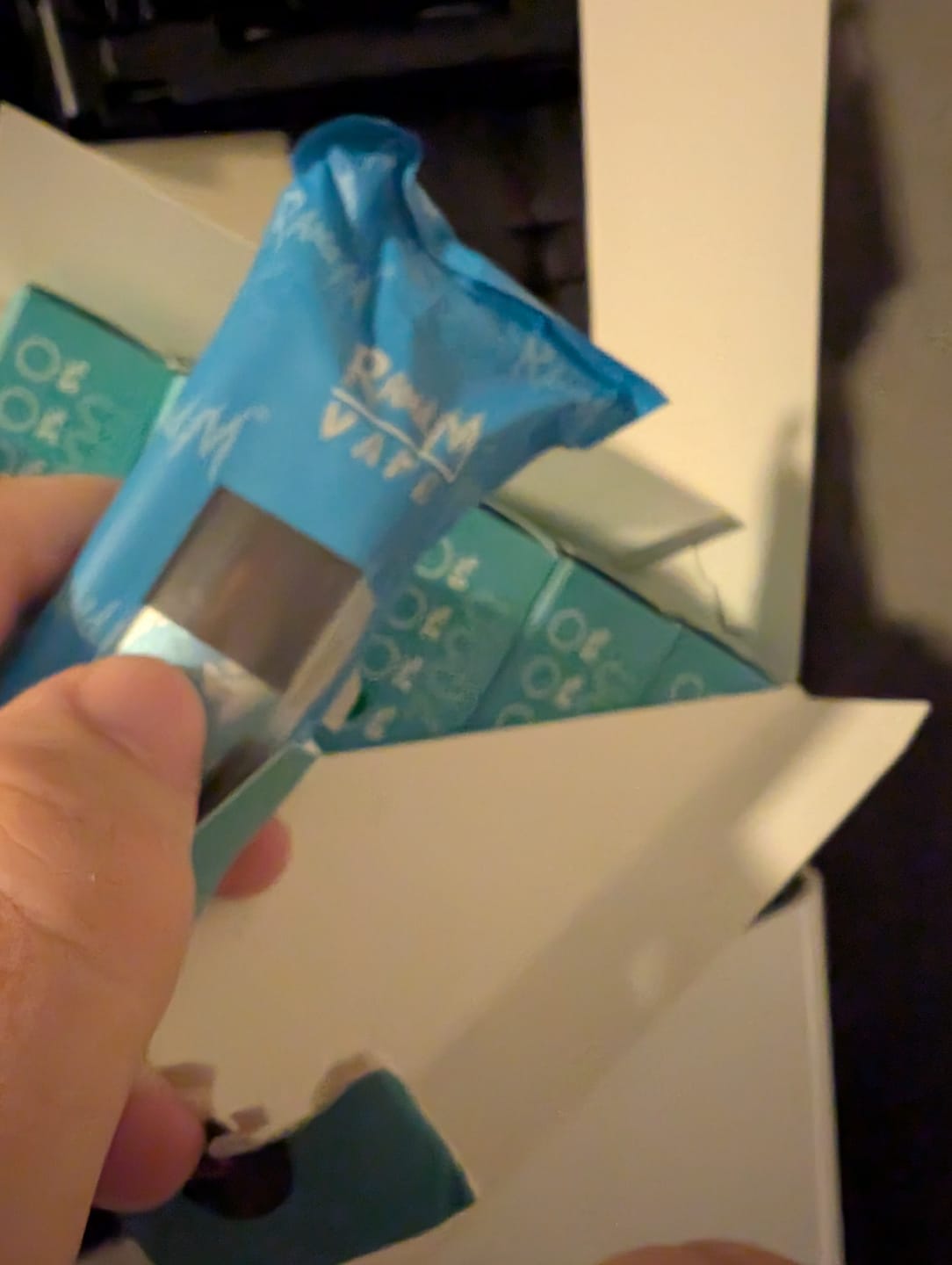 Customer photo review of RandM Tornado 7000 Puff Disposable Vape Zero Nicotine (Box of 10)