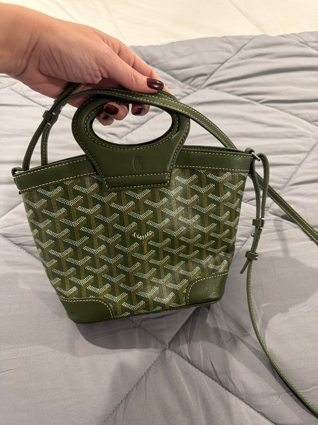 Customer photo review of Goyard 2026 Beluga Bag 23cm Canvas Cowhide