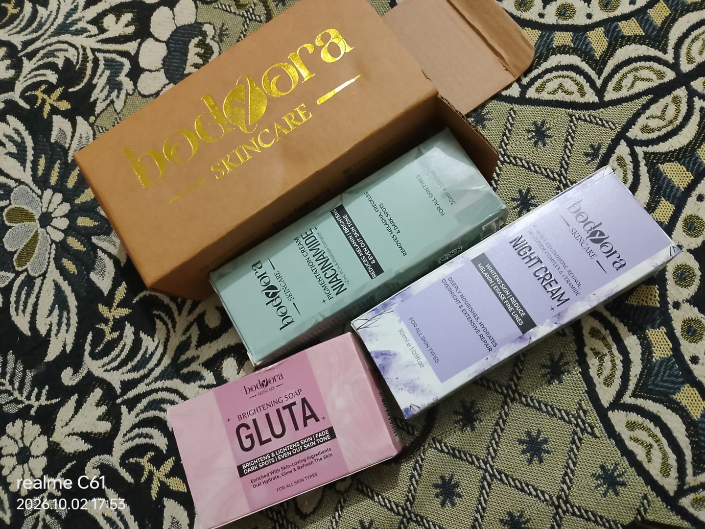 Customer photo review of Niacinamide Pigmentation Cleansing Gel