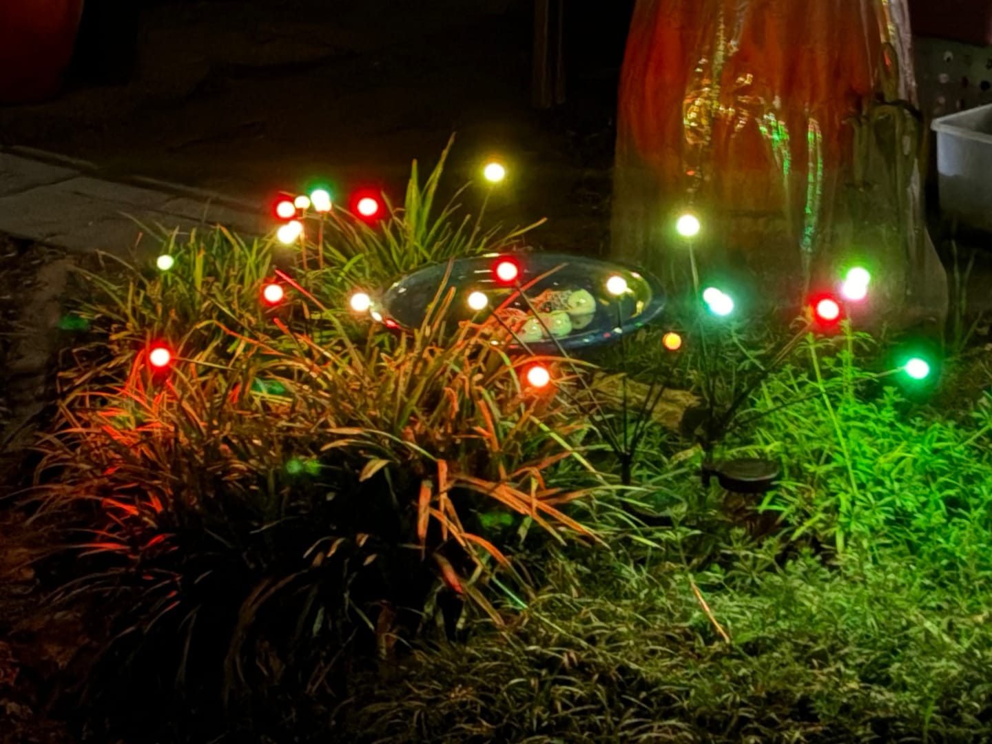 Customer photo review of GardenBrite™ Solar Firefly Lights