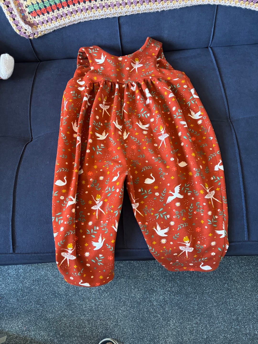 Customer photo review of Ballerinas and Swans Organic Sweatshirt Fabric