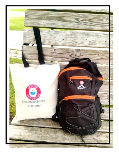 Customer photo review of Eddy the Teddy Tote Bag