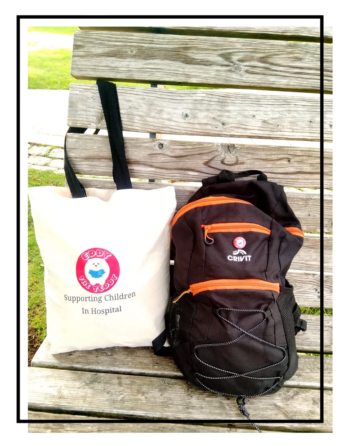 Customer photo review of Eddy the Teddy Tote Bag