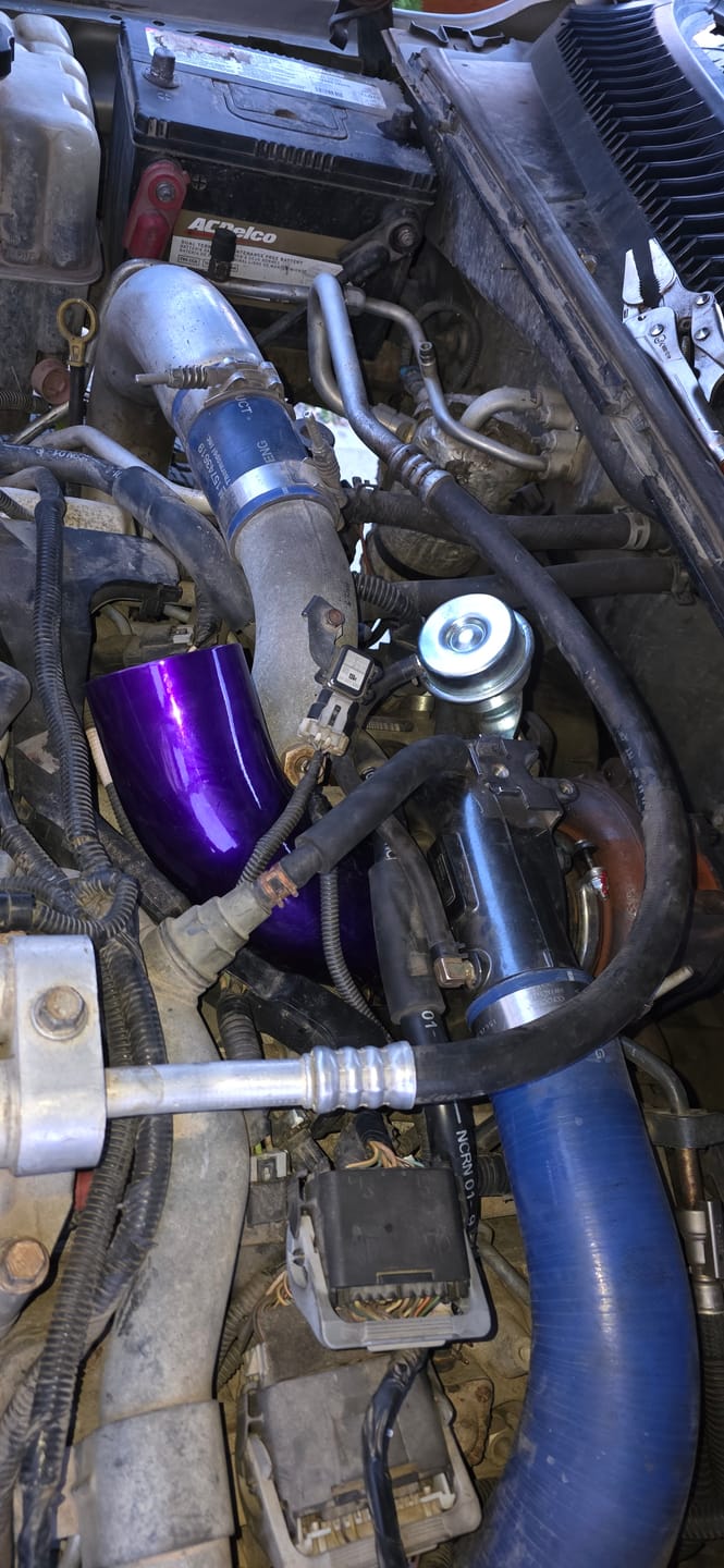 Customer photo review of 2001-2004 Duramax Stock Turbo Inlet Horn (103-HSP)