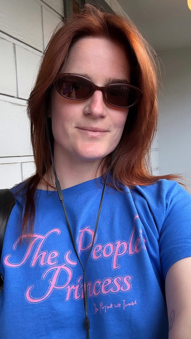Customer photo review of the people's princess baby tee