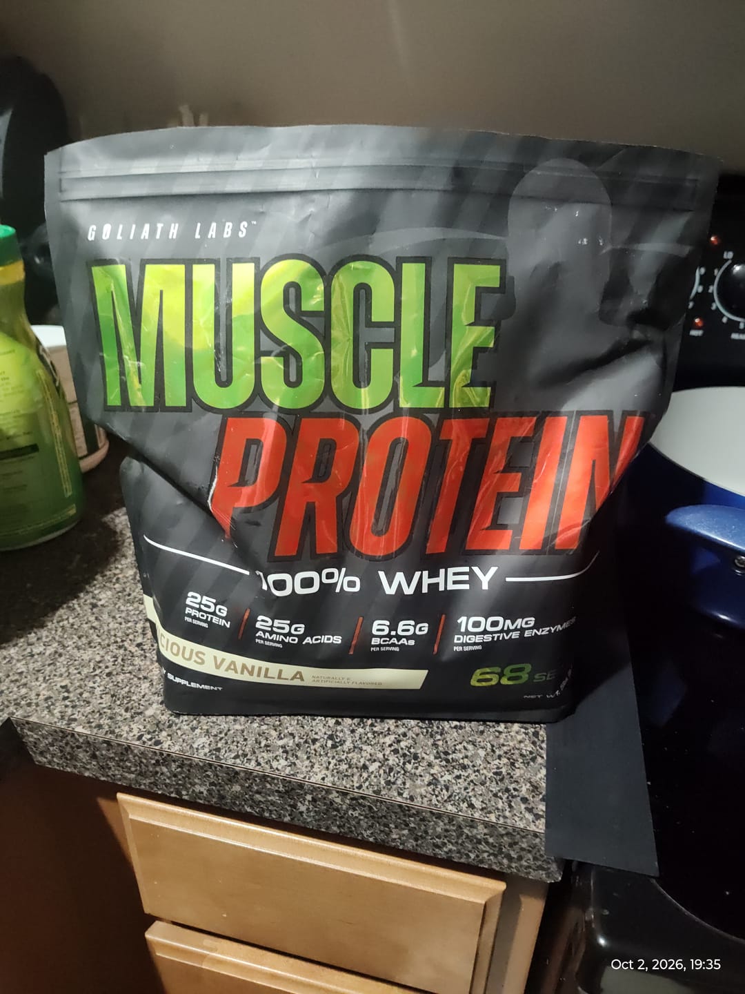 Customer photo review of 100% Whey Protein Powder