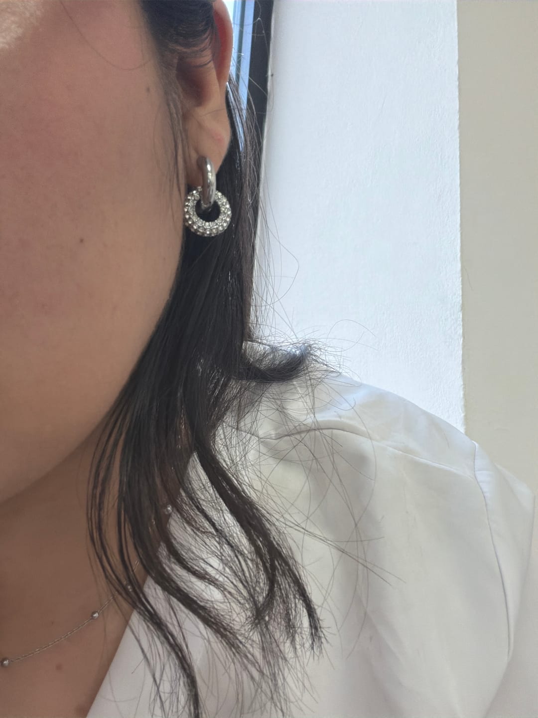 Customer photo review of Aretes Loops Diamond