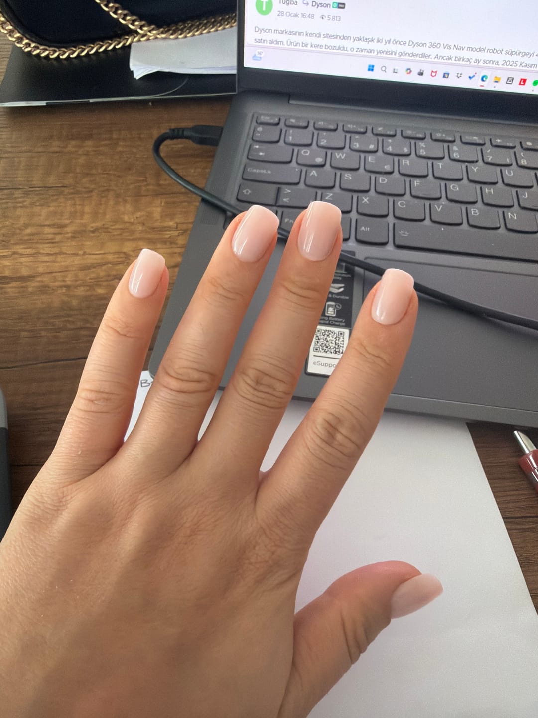 Customer photo review of Soft Nude - Short Square - 32 Adet Takma Tırnak