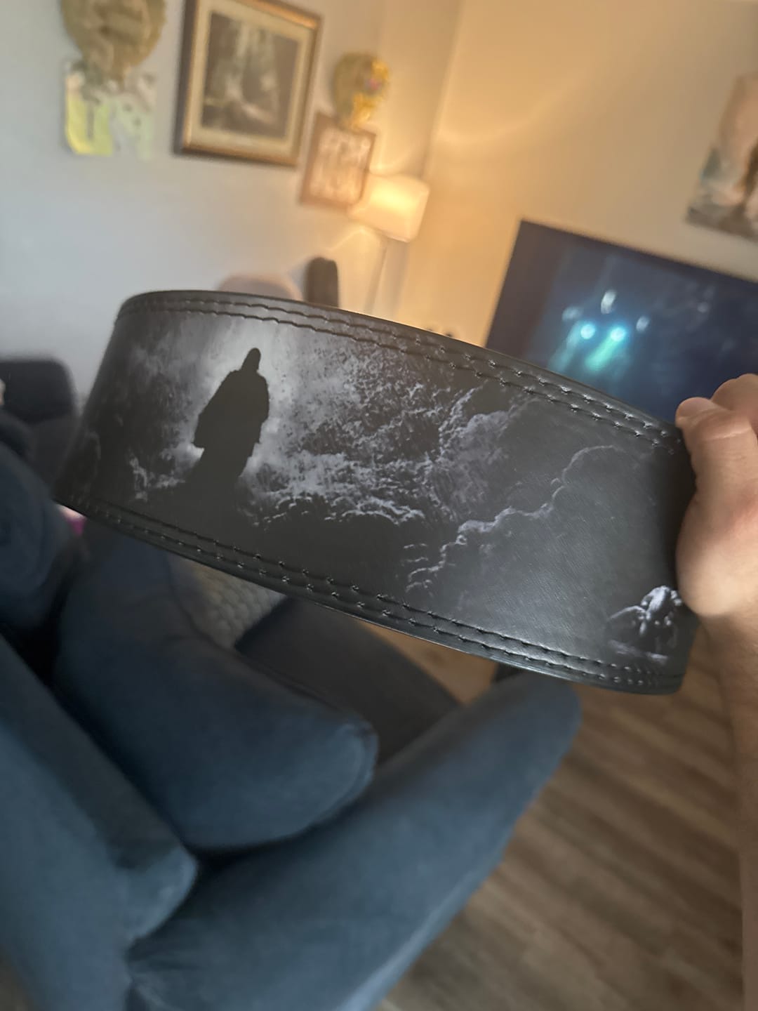 Customer photo review of Darkest Valley Lever Belt