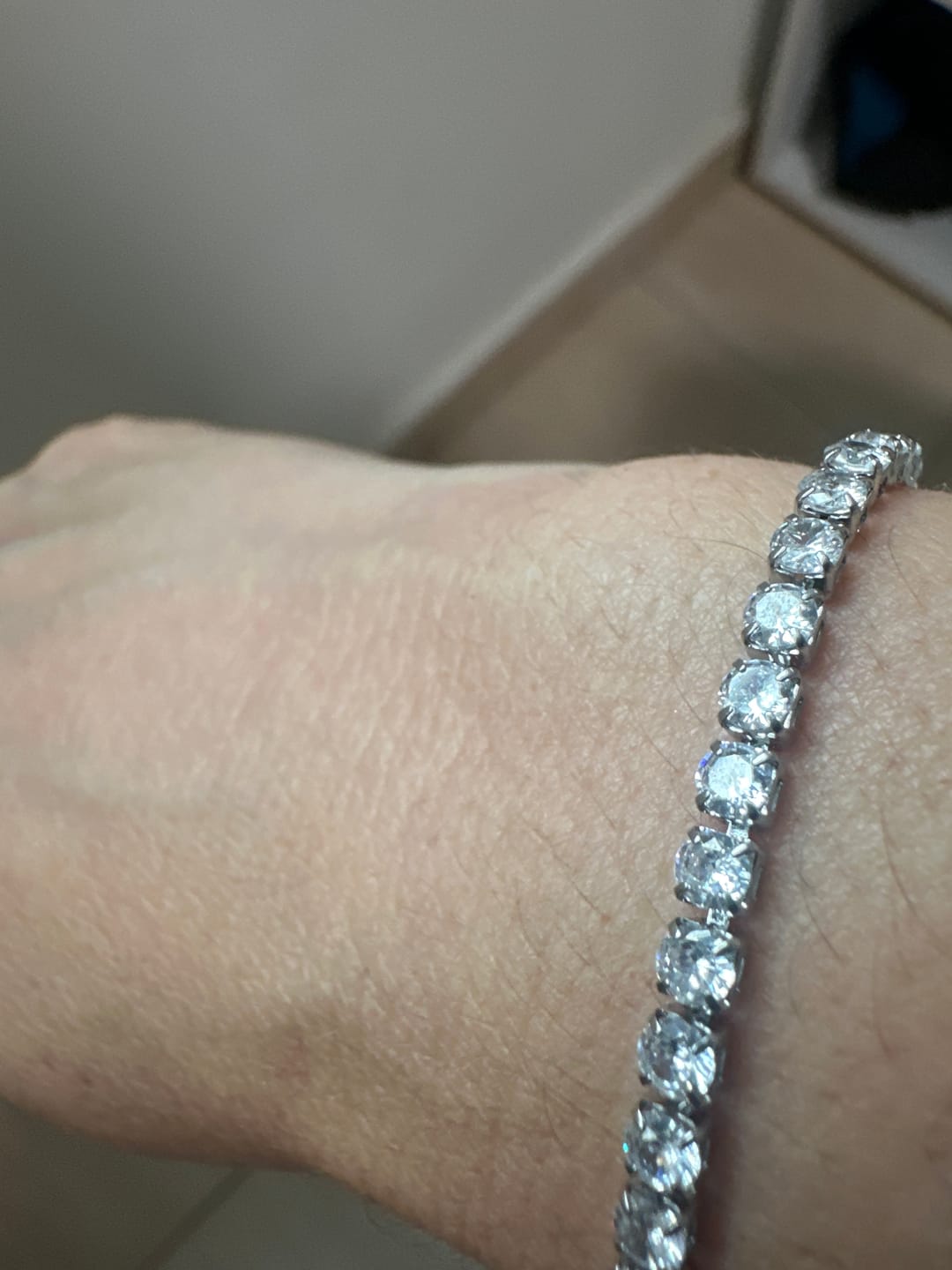 Customer photo review of Pulsera Tennis 3 mm