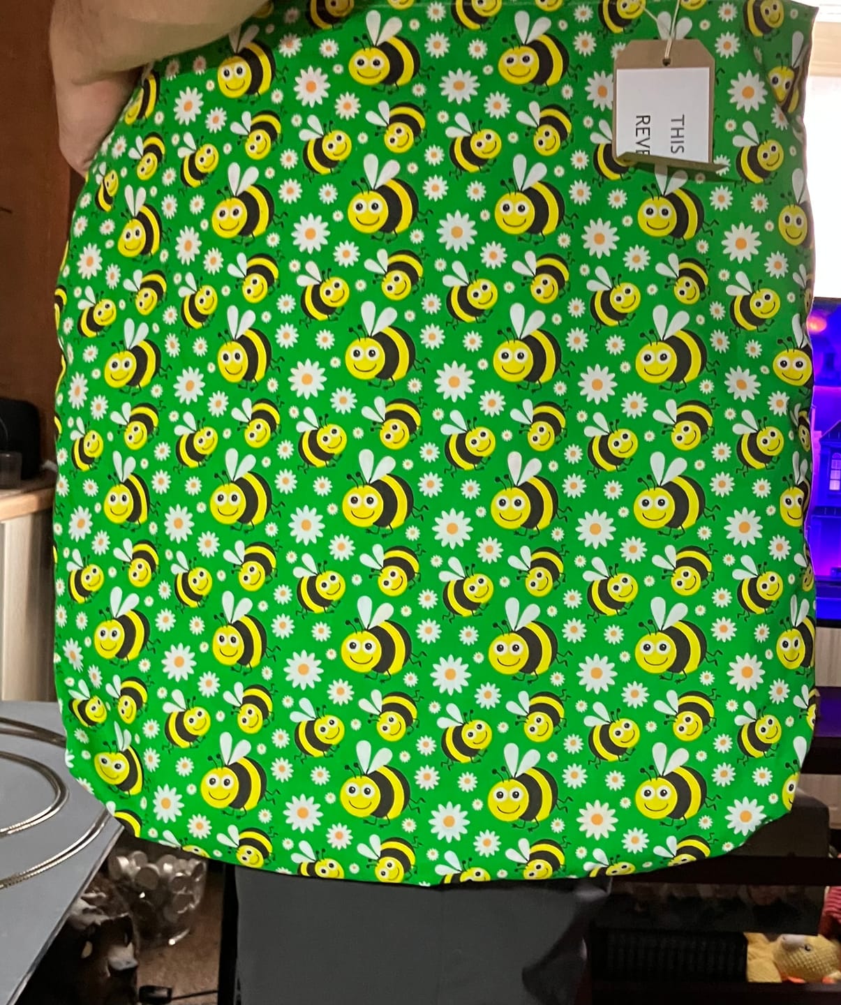 Customer photo review of Bees and Daisies Polycotton Fabric