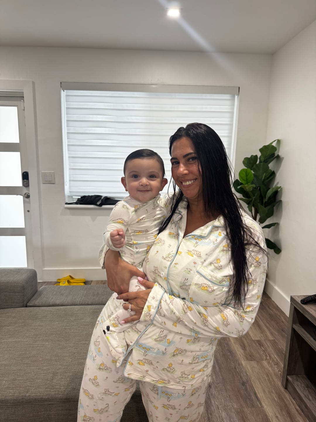 Customer photo review of Tiny Tails Tales Bamboo Convertible Footie