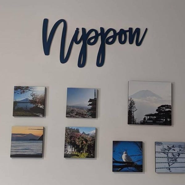 Customer photo review of Personalized Wooden Name Sign with LIVE PREVIEW (14 font options)