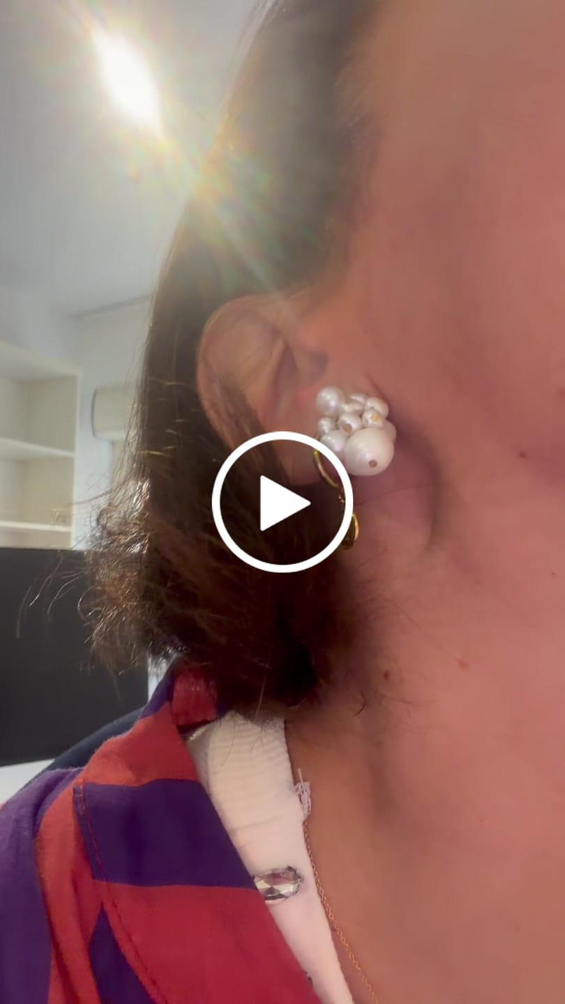 Customer video review of Orecchini "Via lattea segreta"
