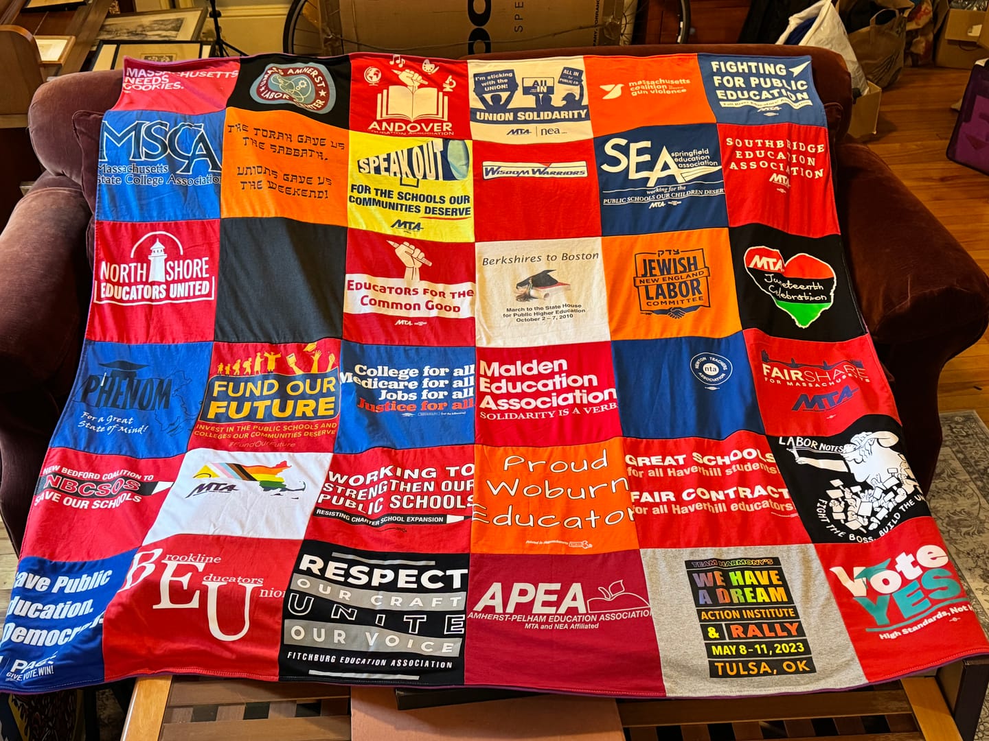 Customer photo review of Project Repat T-Shirt Quilt