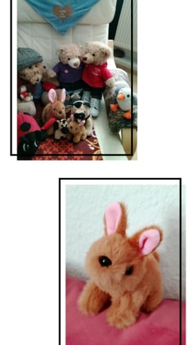 Customer photo review of Brenda the Bunny Keyring