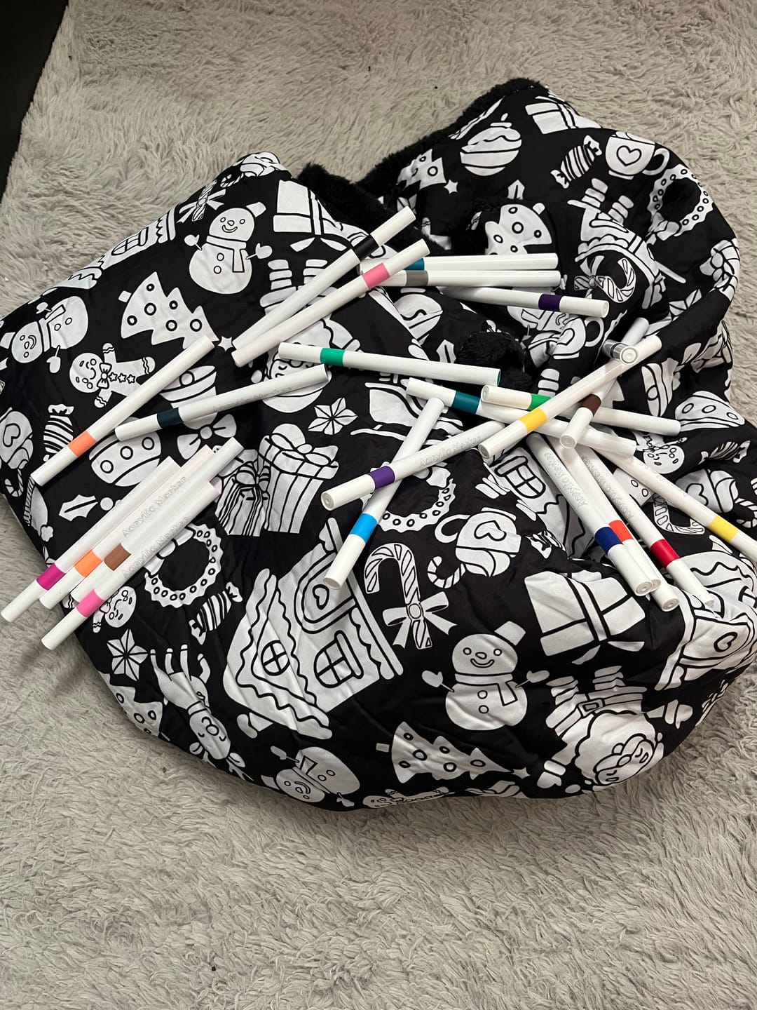 Customer photo review of ColorMe Blanket - Wind down with relaxing blanket you get to make your own