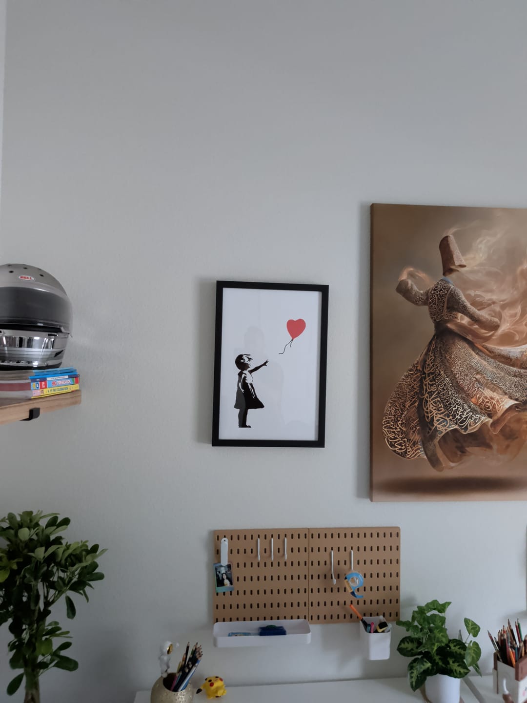 Customer photo review of Colored Rain Girl Banksy