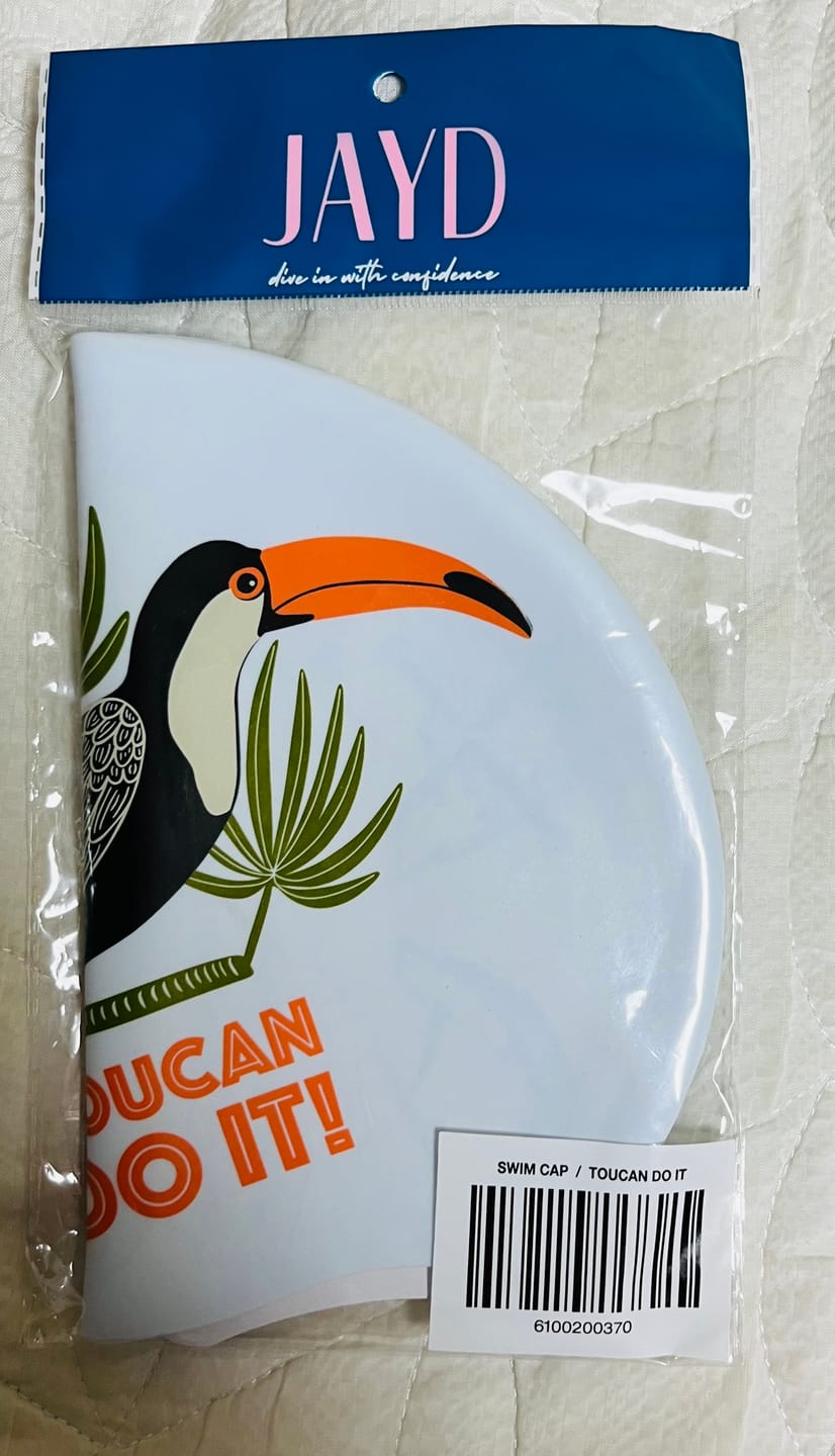Customer photo review of JAYD Swim Cap - Toucan Do It