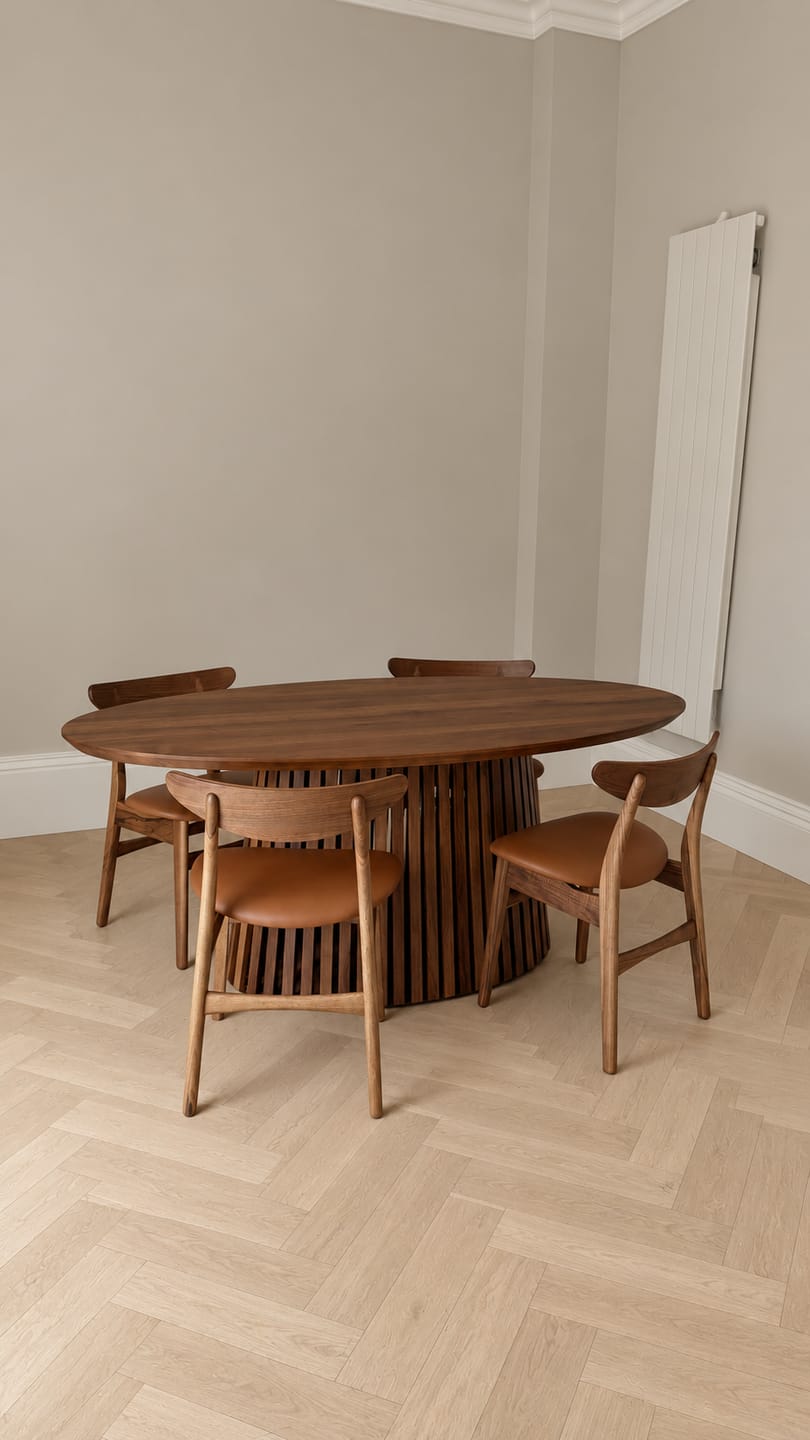 Customer photo review of Eva Walnut Dining Chair