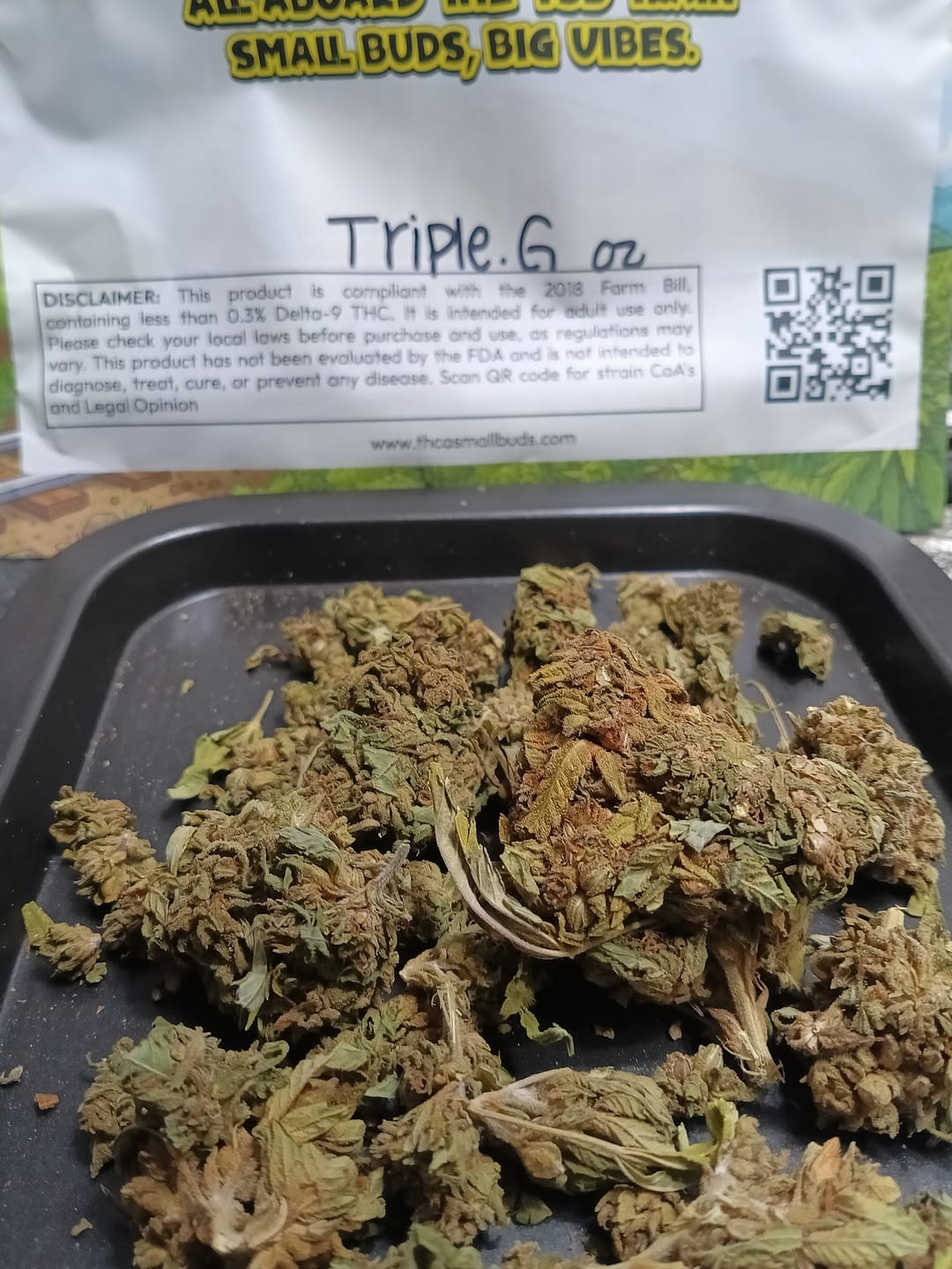Customer photo review of Bulk THCA Flower Pounds