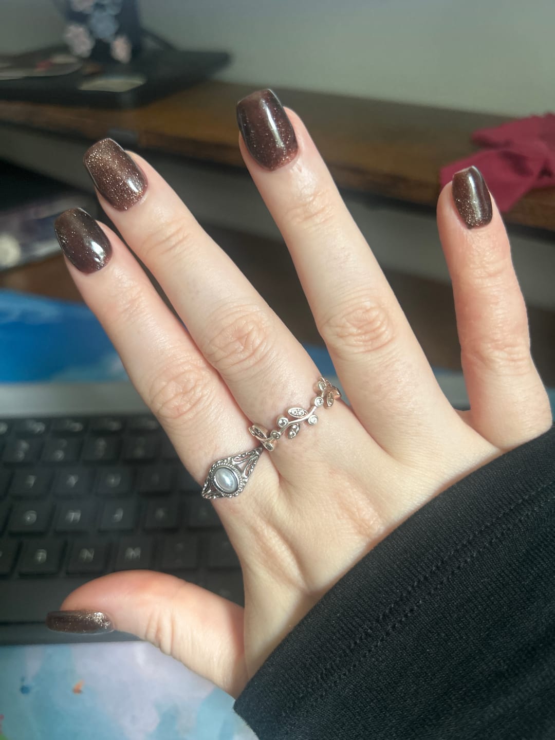 Customer photo review of Silver Vintage Royal Pearl Ring
