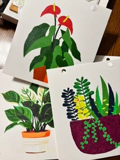 Customer photo review of 2027 Paint by Numbers Desk Calendar | Plants Edition