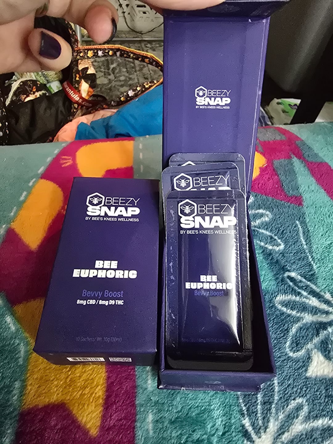 Customer photo review of Beezy Snaps THC/CBD Bevvy Booster