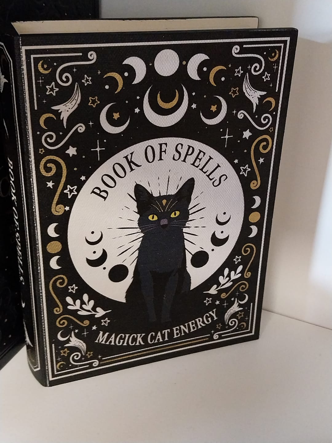 Customer photo review of Schwarze Katze Buch Aufbewahrungsbox – Book of Spells Buchbox