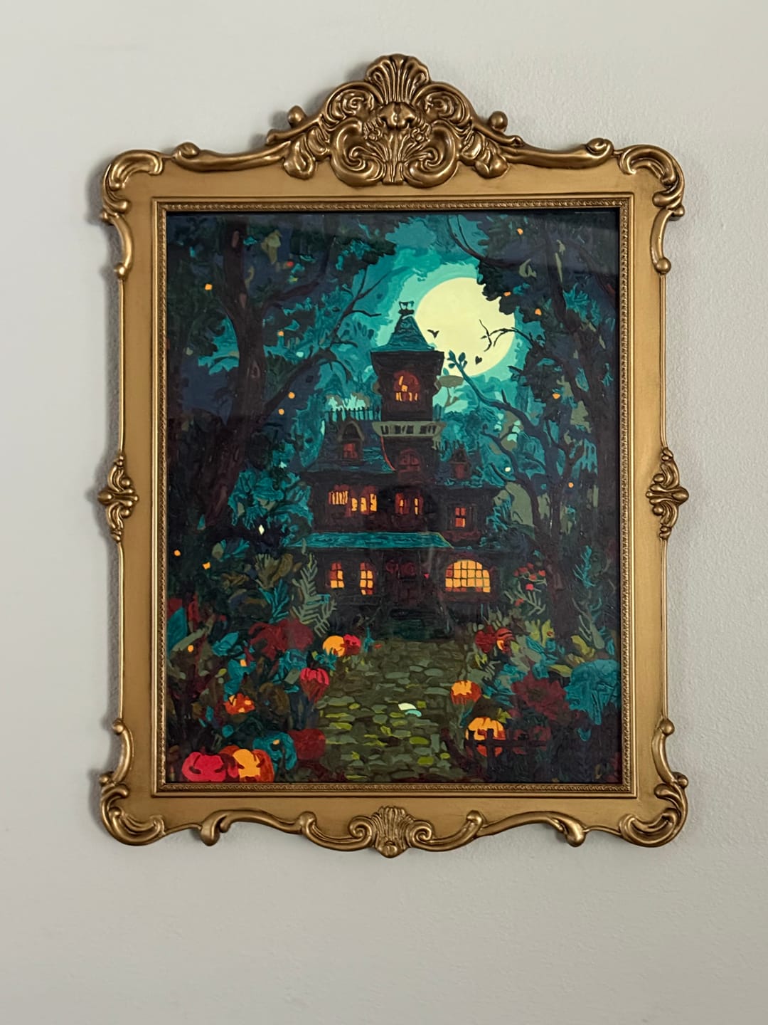 Customer photo review of Haunted house | Paint by Number