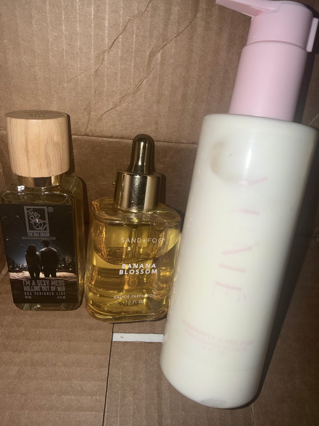 Customer photo review of PINEAPPLE CAKE POP FRAGRANCE LOTION
