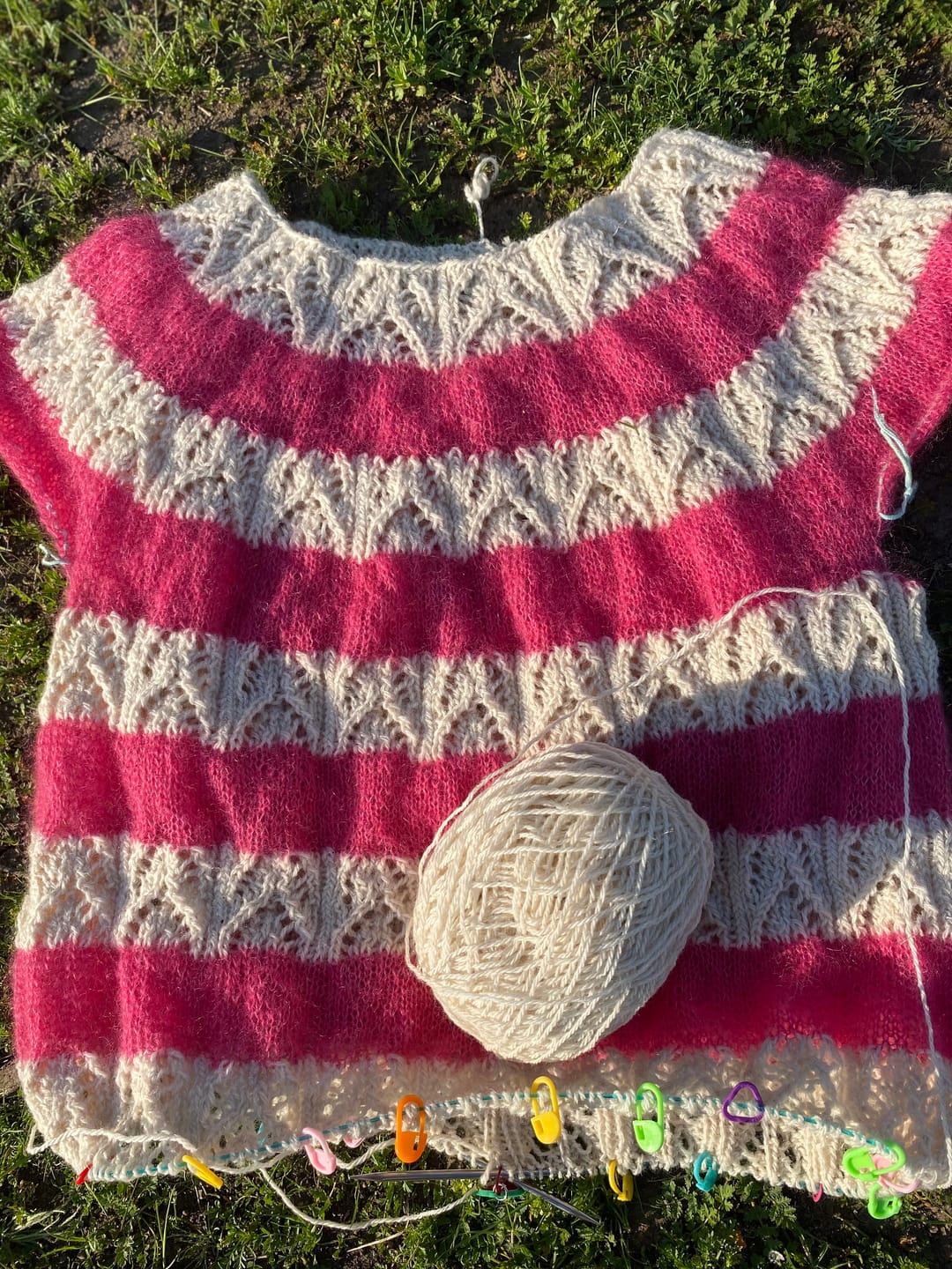 Customer photo review of Silk Mohair  (75% Kid Mohair / 25% Seda)