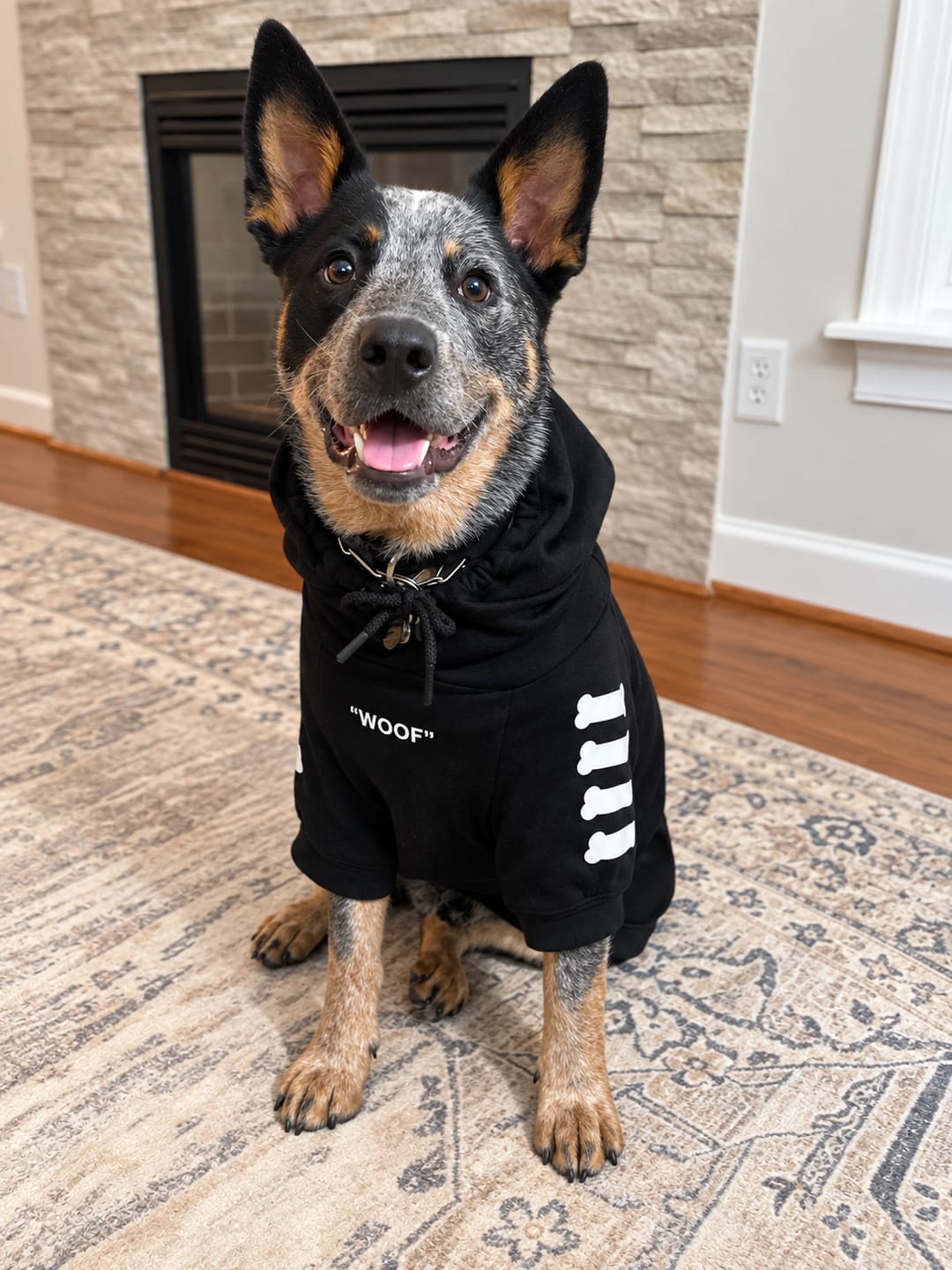 Customer photo review of Dog Hoodie Prints