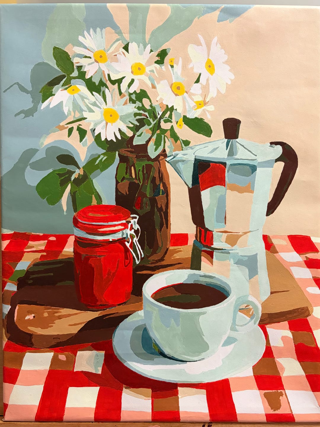 Customer photo review of A Cup Before the Day | Paint by Number