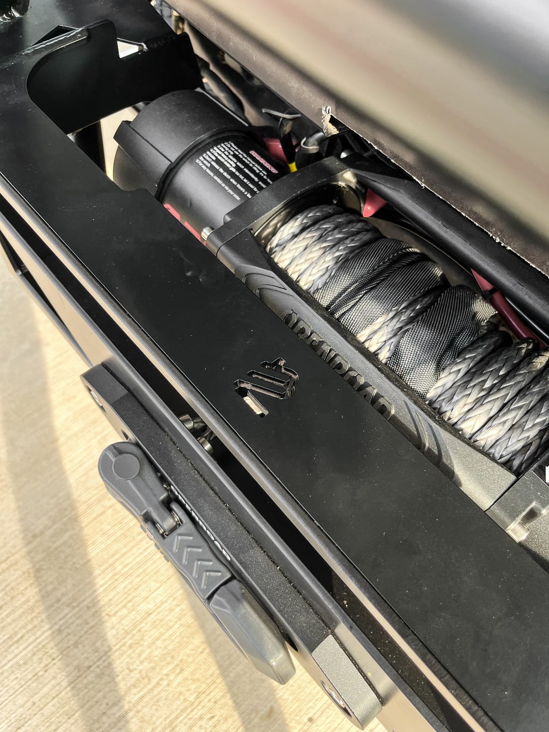 Customer photo review of OPENROAD 12,000lbs Electric Winch with Synthetic Rope-Panther Series 3S