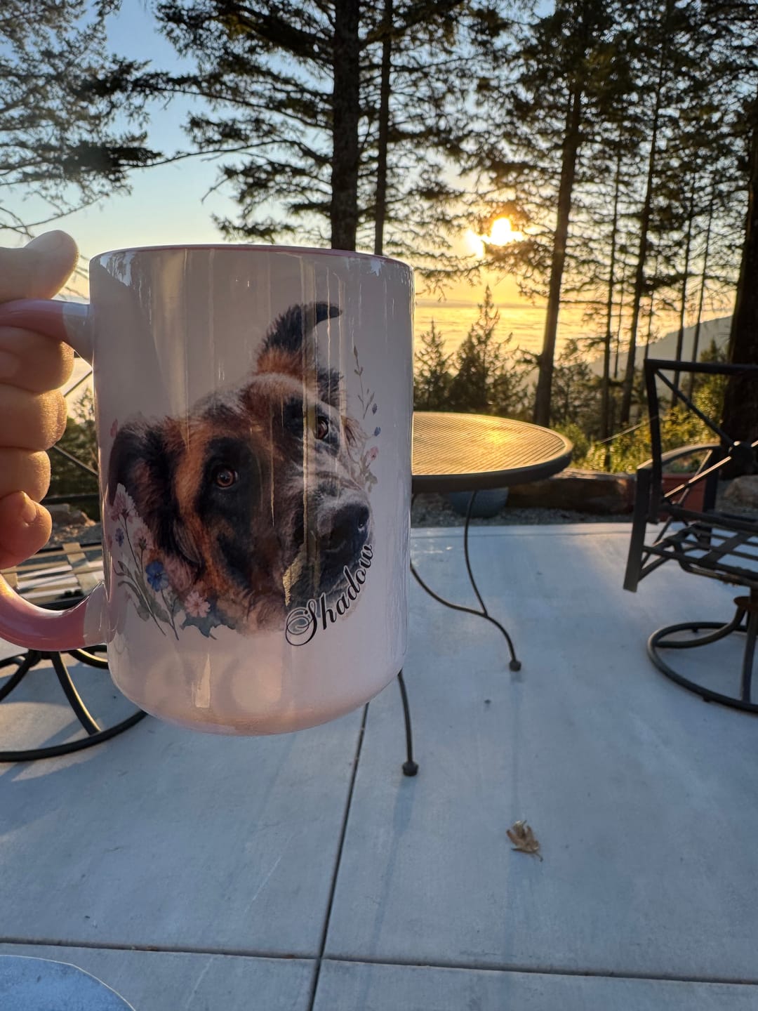 Customer photo review of Watercolor - Personalized Mug