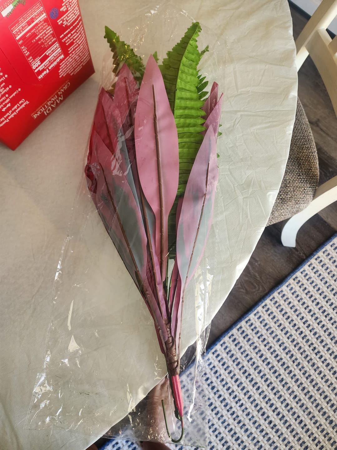 Customer photo review of 💥Summer Special🔥UV-Resistant Artificial Fern & Red Dracaena Decorative Plants – Full, Lush & Fade-Resistant!
