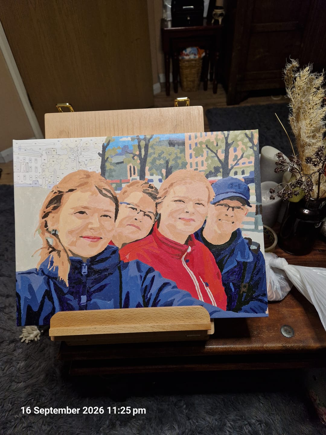 Customer photo review of Custom Paint By Numbers Kit