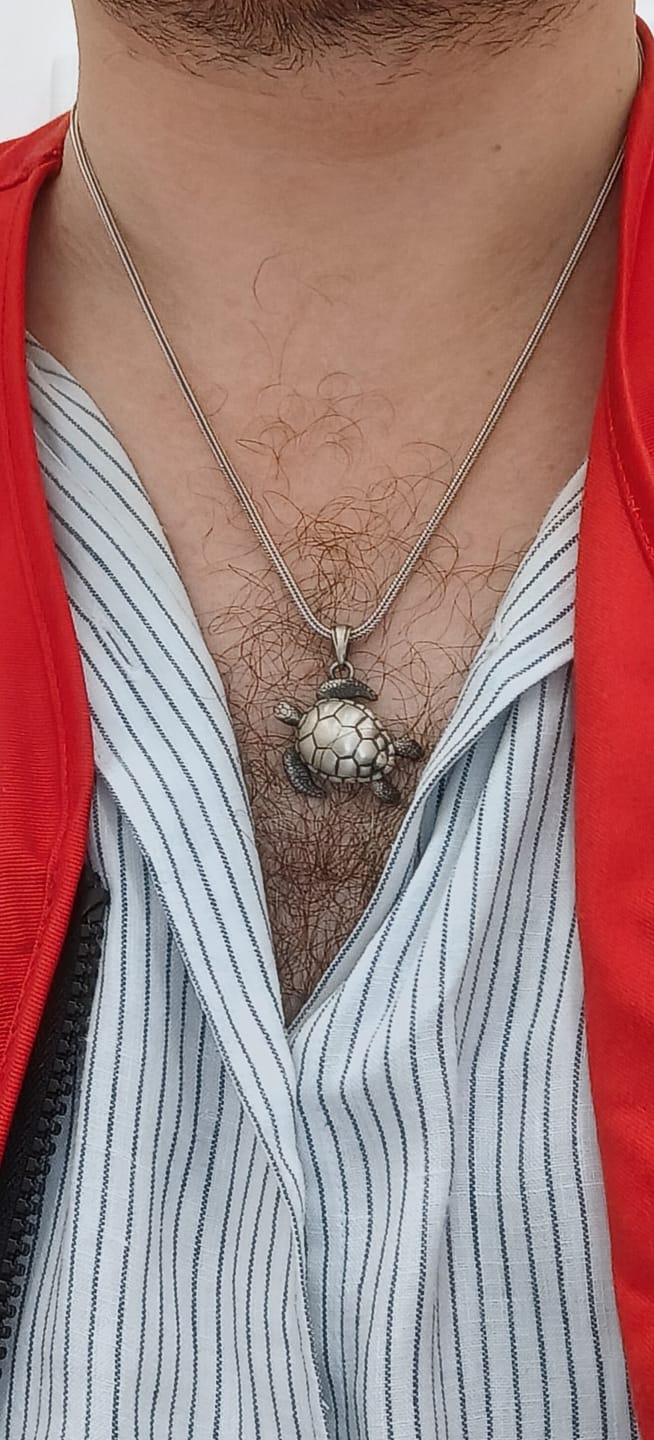 Customer photo review of Turtle Necklace