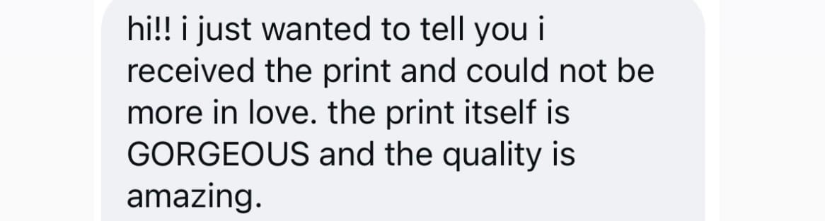 Customer photo review of Giclée Art Print