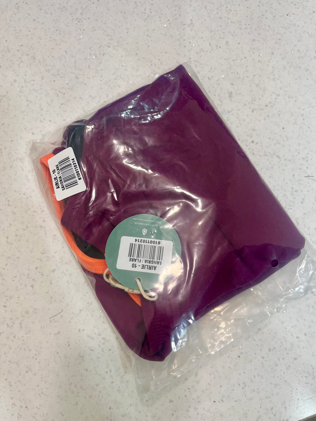 Customer photo review of AIRLIE ONE PIECE - Sangria|Flare