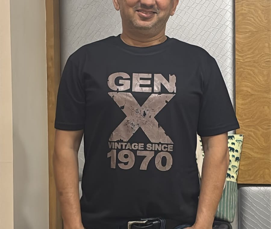 Customer photo review of Gen X Vintage Since 1970 T-Shirt