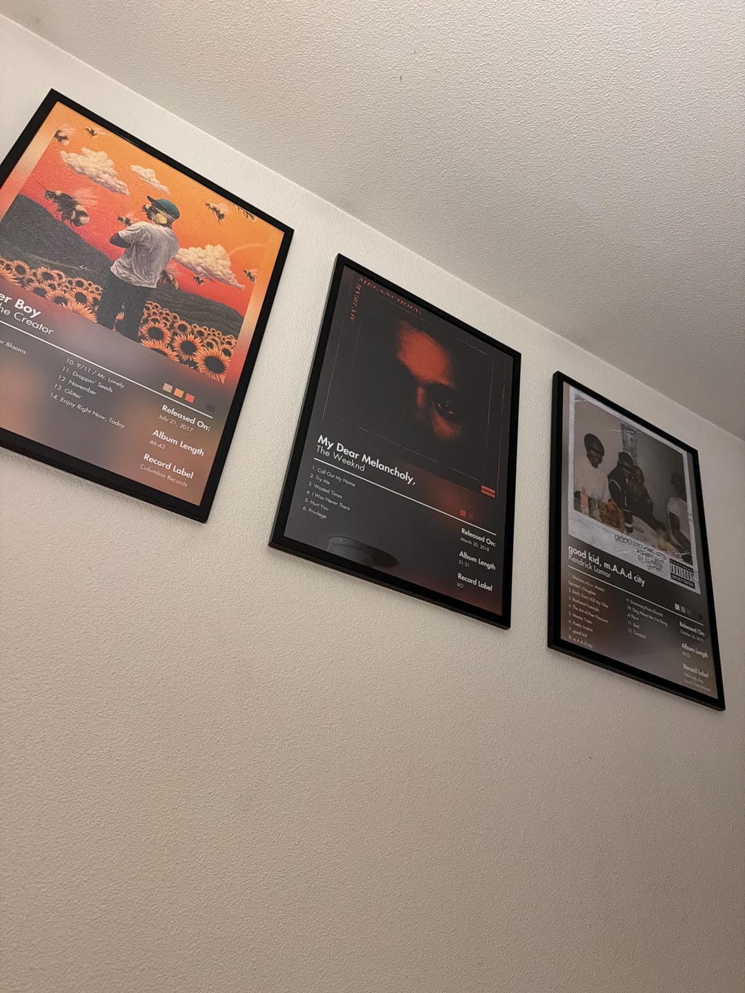 Customer photo review of Kendrick Lamar — good kid, m.A.A.d city Album Poster