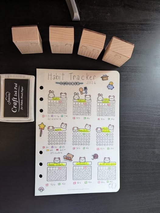 Customer photo review of Stationery Buddies Stamps (Set of 4)