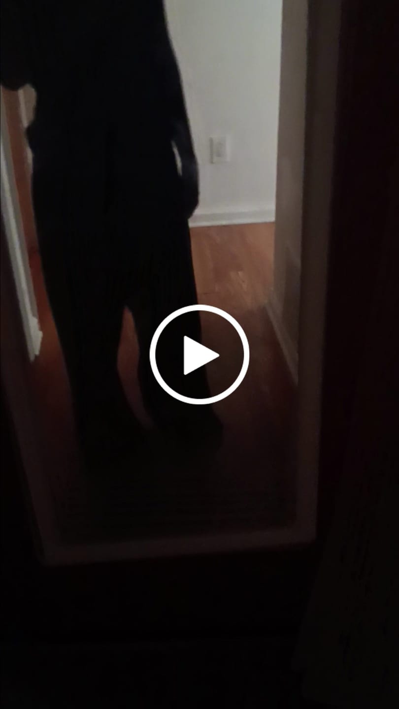 Customer video review of Jet Black Baggy Sweatpants