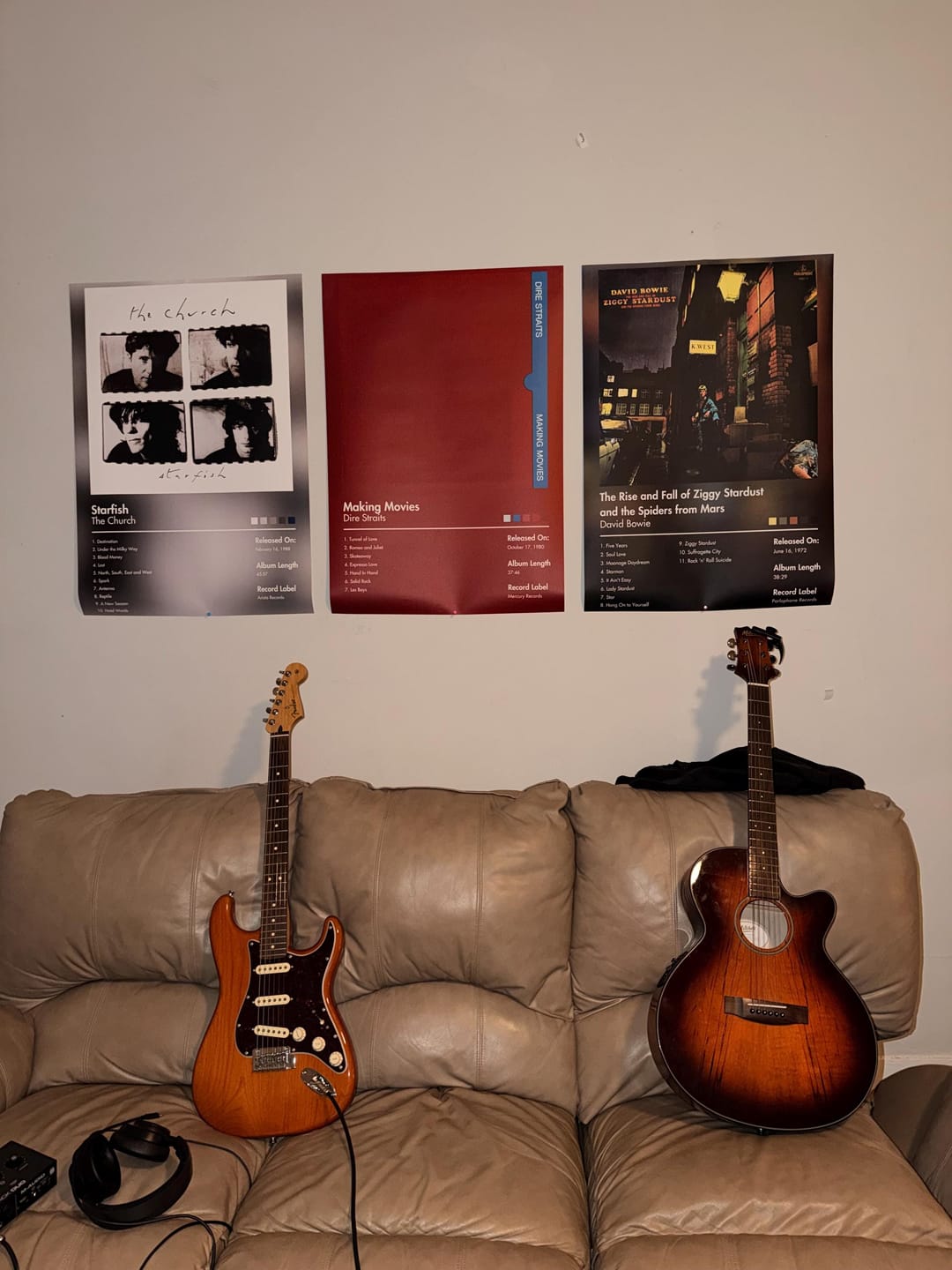 Customer photo review of David Bowie — The Rise and Fall of Ziggy Stardust and the Spiders From Mars Album Poster
