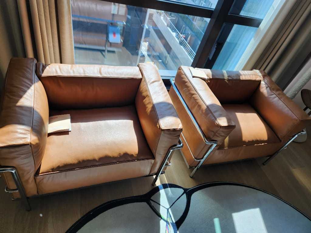 Customer photo review of LC3 - 레더 암체어